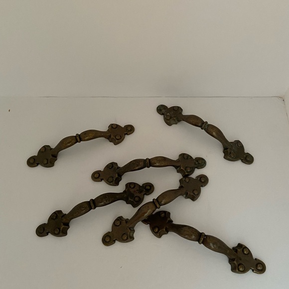 1973 FO-3695-001 National Lock Brass Pulls/Handles - Cabinet Door Drawer:Lot 6 - Picture 2 of 5